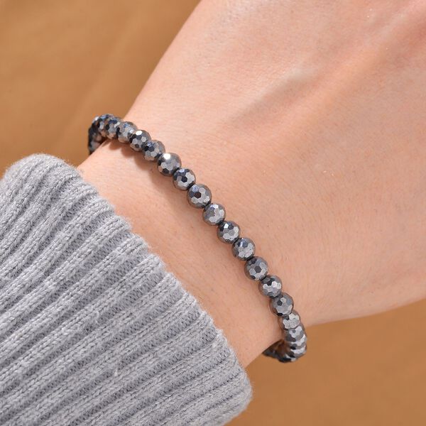 Terahertz Armband Flexibles Reiner Edelstahl rhodiniert ca. 25,00 ct. image number 2