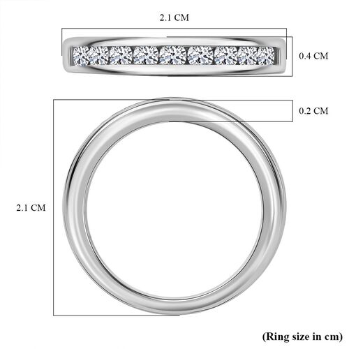 LUXURIANT DIAMOND - Lab Grown Diamant SI-GH Ring 925 Silber rhodiniert (Größe 18.00) (10-15 Werktage Lieferzeit) ca. 0.50 ct image number 5