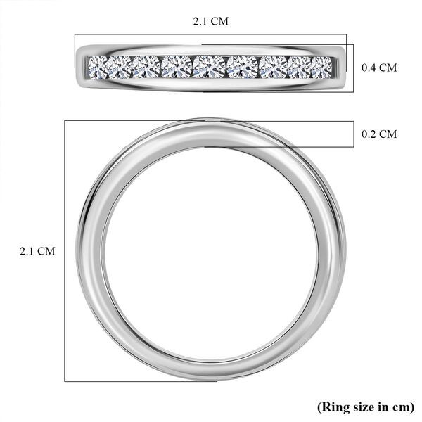 LUXURIANT DIAMOND - Lab Grown Diamant SI-GH Ring 925 Silber rhodiniert (Größe 16.00) ca. 0.50 ct image number 5