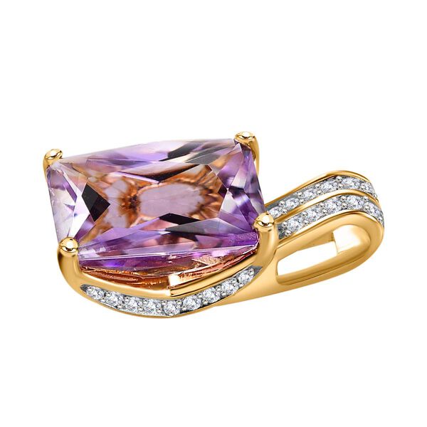 Rose De France Amethyst und Zirkon Anhänger - 6,18 ct. image number 4