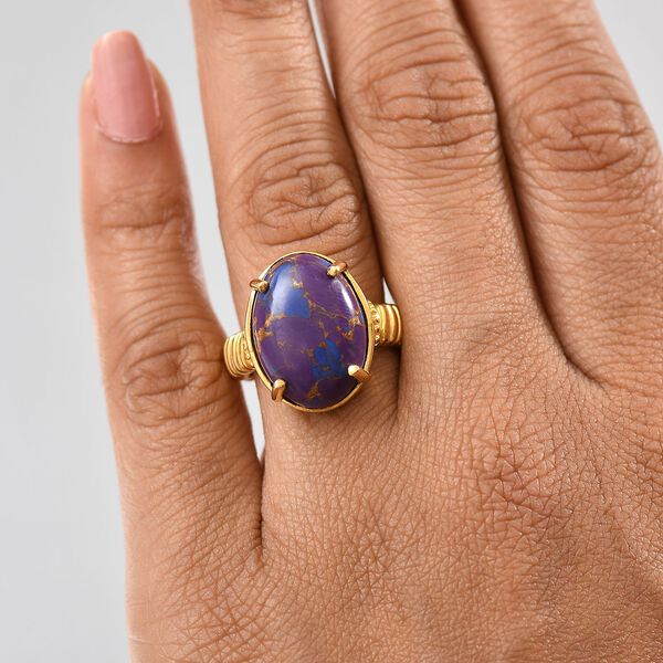 Lila Türkis Ring - 11,53 ct. image number 3