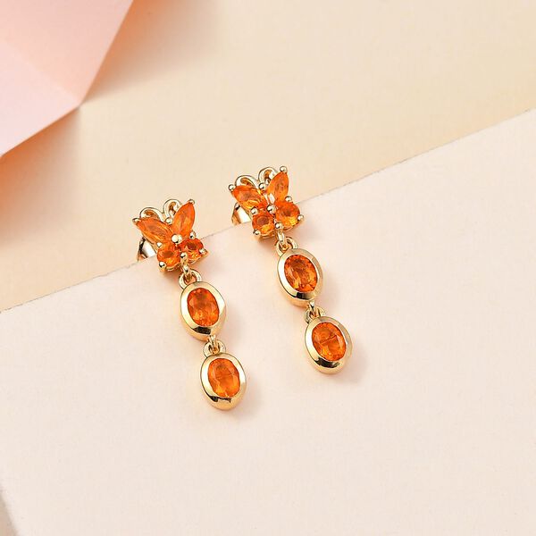 AA Salamanca Feueropal Ohrringe - 0,88 ct. image number 2