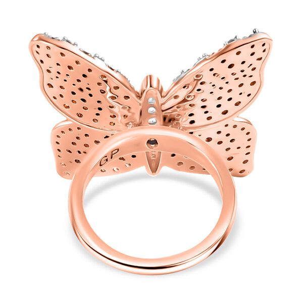 GP Trionfo Kollektion -Weißer und brauner Zirkon und Kanchanaburi blauer Saphir-Ring - 3,30 ct. image number 6