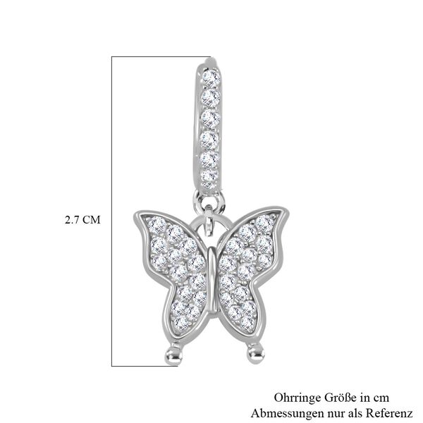 Moissanit Ohrringe, 925 Silber rhodiniert, ca. 0.93 ct image number 6