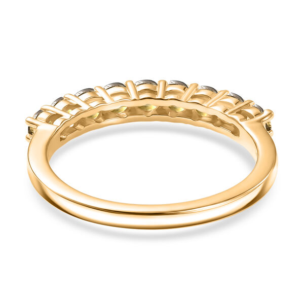 D'Joy AA Nat&uuml;rlicher goldener Tansanit Ring 925 Silber 750 Gelb Vergoldet (Gr&ouml;&szlig;e 20.00) ca. 0,50 ct image number 5