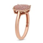 Rosa Diamant Halo-Cluster-Ring in Roségold image number 3