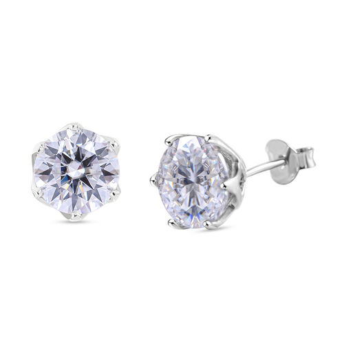 Moissanit Ohrringe - 4,24 ct. image number 0