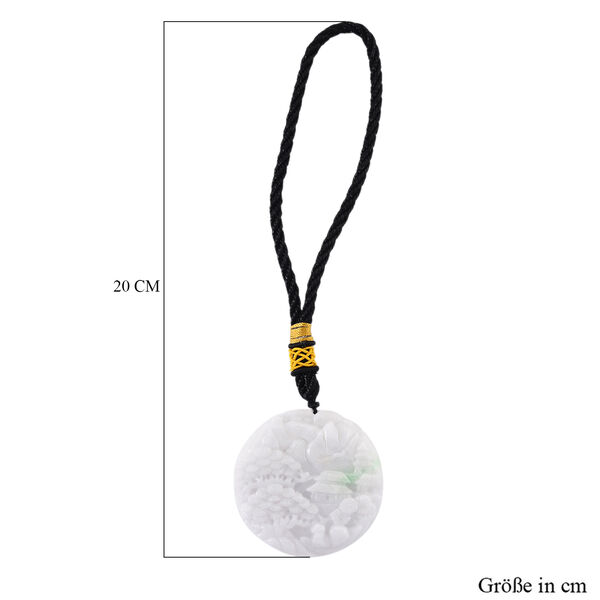 Vier-Drachen-H&auml;ngedekor aus Myanmar Jadeit Typ A, naturbelassene Schnitzarbeit, ca. 5 cm image number 5