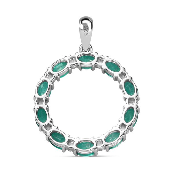 Smaragd Triplett Quarz und Zirkon Anh&auml;nger - 6,30 ct. image number 5