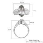 Royal Bali - Prasiolite Ring, 925 Silber, (Größe 17.00), ca. 6.89 ct image number 5