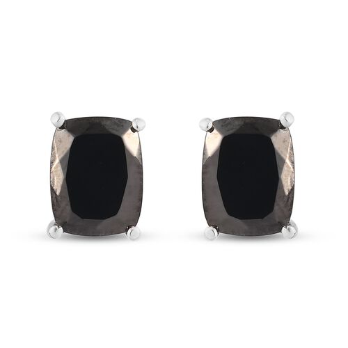 Elite Shungit Ohrstecker 925 Silber platiniert ca. 2,16 ct image number 0