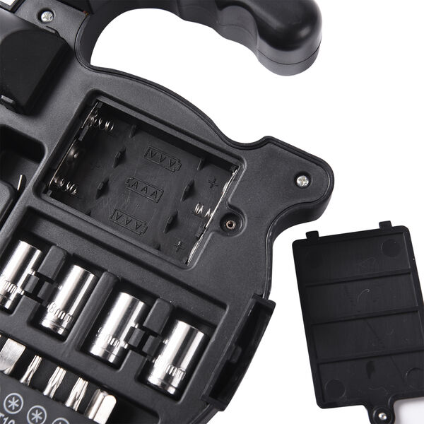 Werkzeugkasten mit Taschenlampe, AA - Batterien (nicht Inkl), Rund, 24 teilig image number 7