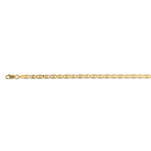 Diamantschliff Mariner-Kette in vergoldetem Silber image number 0