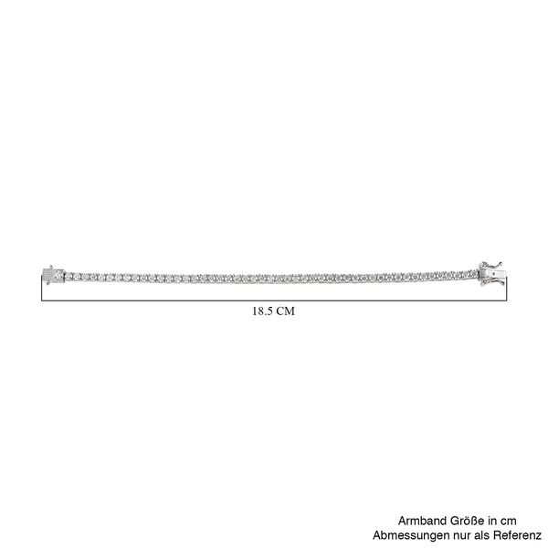 EF Moissanit Armband ca. 19 cm 925 Silber platiniert ca. 5,78 ct. image number 4