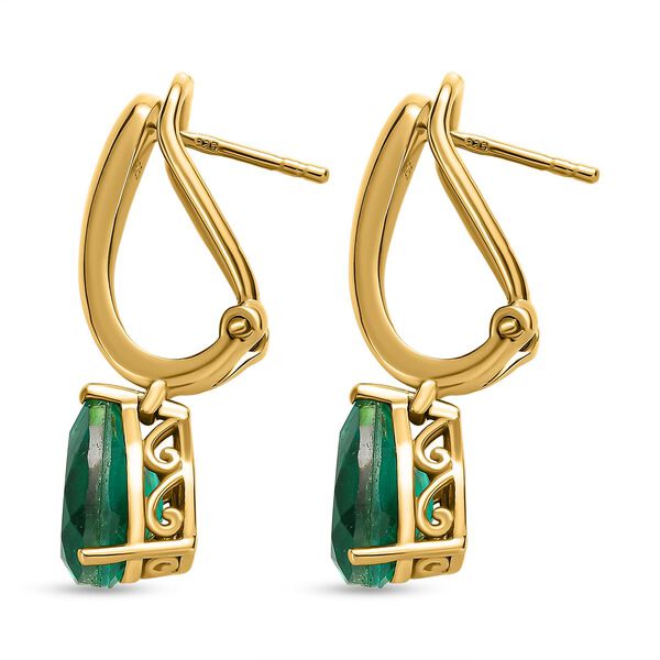 Pfau Triplett Quarz Solit&auml;r Ohrringe- 4,40 ct. image number 4