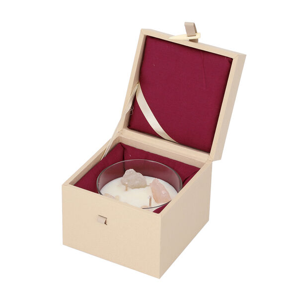 The 5th Season - Duftkerze mit Edelsteinen in Geschenkbox, Sojawachs und Quarz image number 4