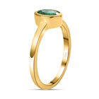 AAA Kagem sambischer Smaragd-Solitär-Ring in 585 Gold, 0,77 ct. image number 4