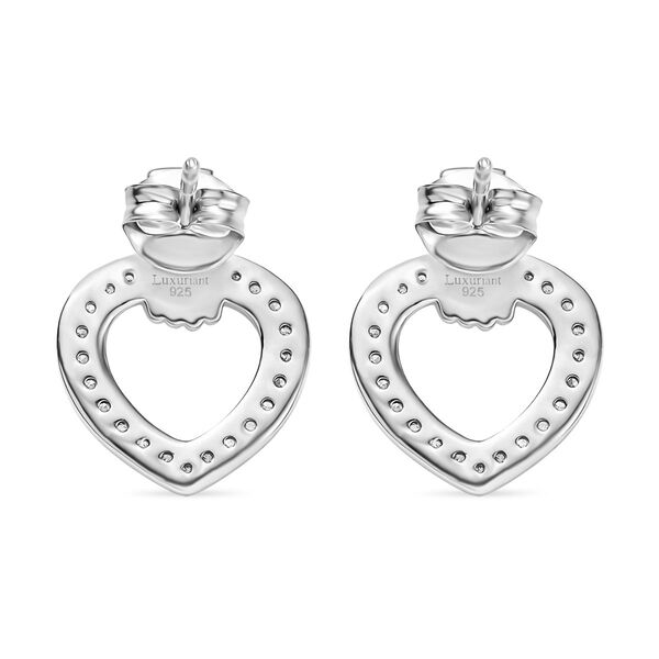 LUXURIANT SI-GH Labor Diamant Ohrringe, 925 Silber rhodiniert - 0,50 ct. image number 5