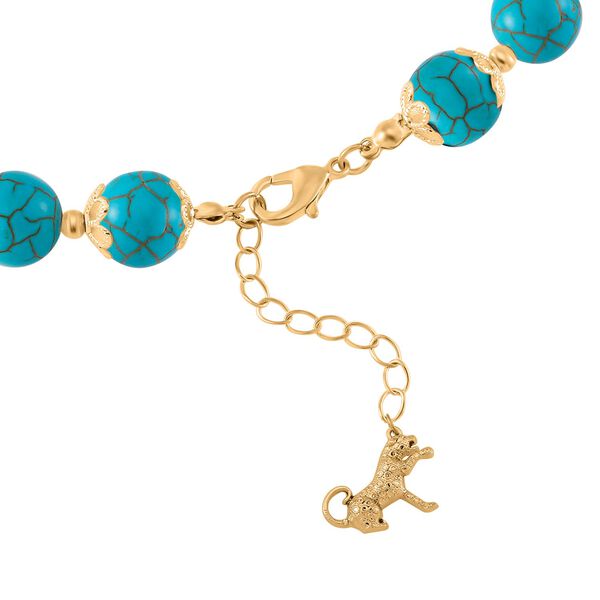 Blaue Howlit-Halskette, 45 cm - 420 ct. image number 4