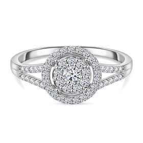 LUXURIANT DIAMOND- SI Labor Diamant Ring in 417 Weißgold- 0,75 ct.