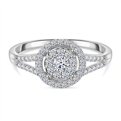 LUXURIANT DIAMOND - Lab Grown Diamant  SI/G-H Ring 417 Gold (Gr&ouml;&szlig;e 17.00) ca. 0.75 ct