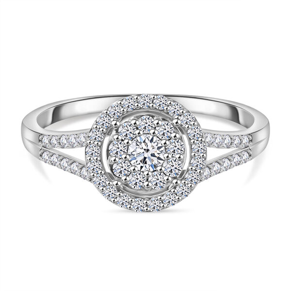 LUXURIANT SI Labor Diamant Ring in 417 Wei&szlig;gold- 0,75 ct.