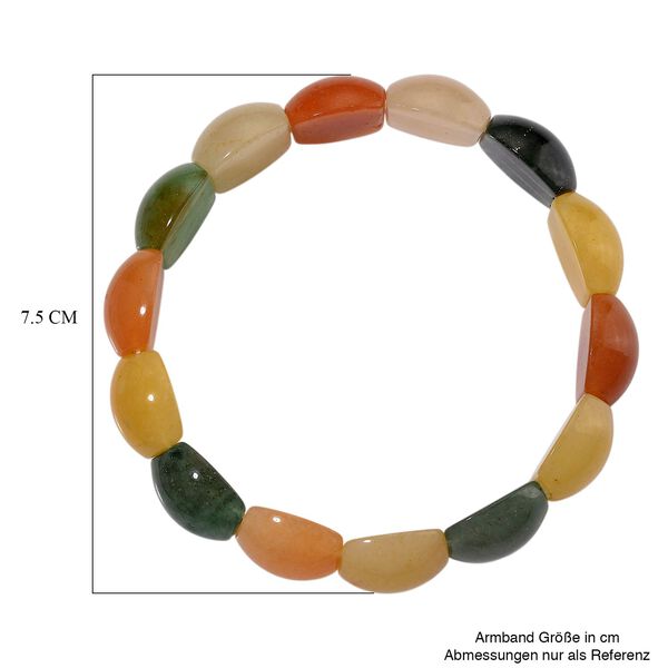 Mehrfarbiges Aventurin Armband, flexibel, a. 200.00 ct image number 5
