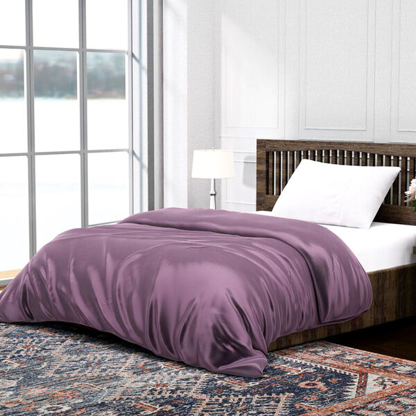 Serenity Night: Premium-Kollektion Herbst-Winter-Steppdecke aus 100 % Bambus mit hochwertiger Kunstdaunenfüllung – 135 x 200 cm, Lavendel image number 3