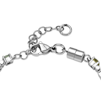 EVER TRUE Mehrfarbig-Turmalin Armband ca. 15 cm + 4 cm Extender, 316L Edelstahl ca. 3,48 ct.