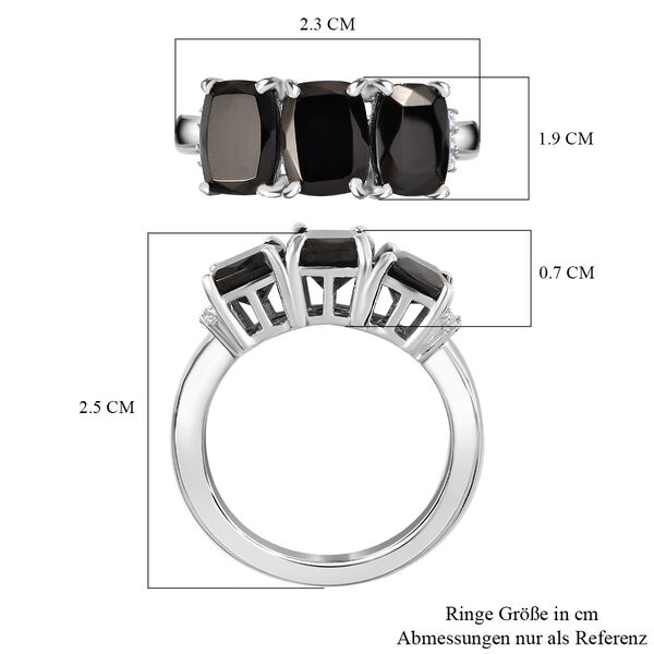 Elite Shungit und Moissanit Ring - 2,63 ct. image number 6