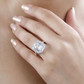 Moissanit Ring, ca. 3,51 ct