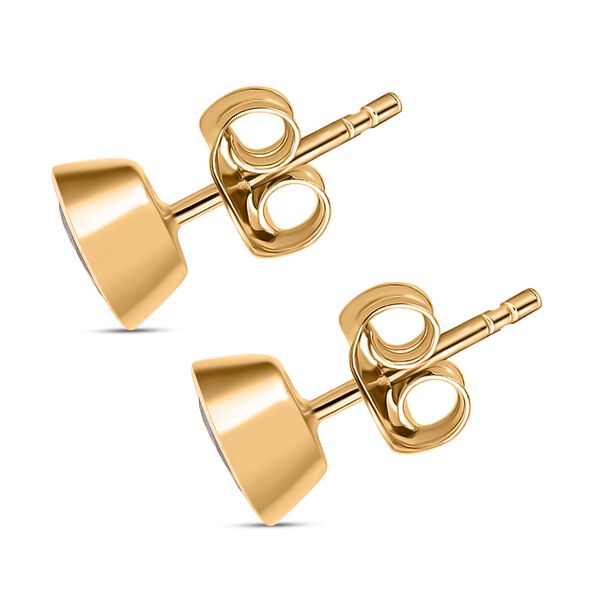 Rhodolith Granat Ohrringe 925 Silber vergoldet ca. 1.17 ct image number 4