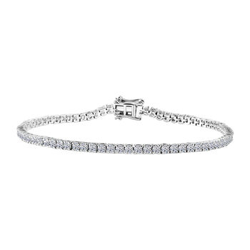 LUXURIANT VS-EF Labor Diamant 20cm Armband, 925 Silber rhodiniert - 4 ct.