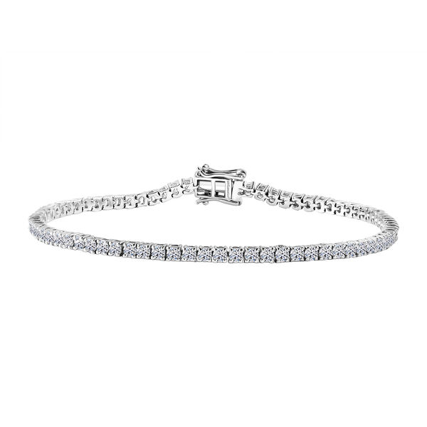LUXURIANT VS-EF Labor Diamant 20cm Armband, 925 Silber rhodiniert - 4 ct.
