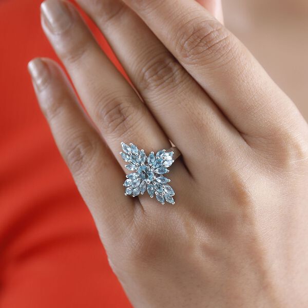 AA Lagunen Apatit Ring - 2,62 ct. image number 3