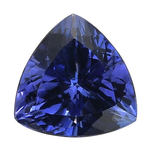 AAAA Tansanit Edelstein, Trillion, Facettierter Schliff, 6.5mm, ca. 0,92 cts image number 0