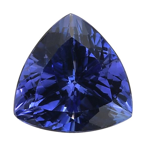 AAAA Tansanit Edelstein, Trillion, Facettierter Schliff, 6.5mm, ca. 0,92 cts image number 0