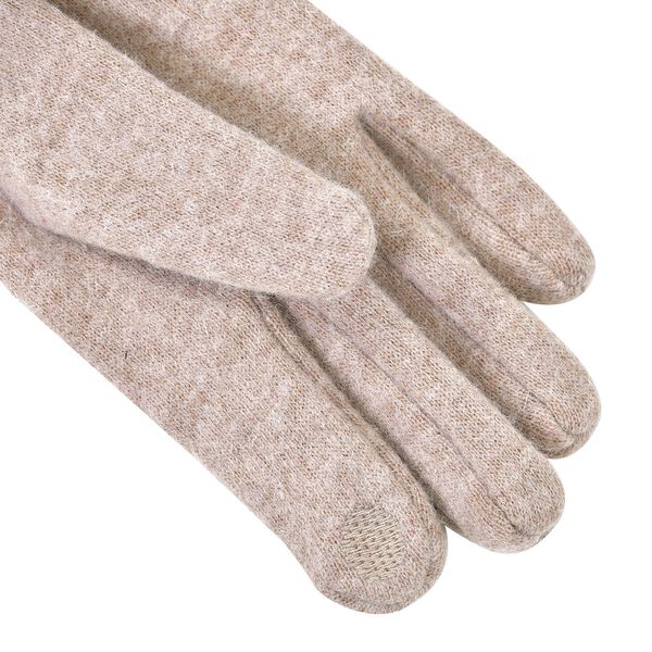 LA MAREY Handschuhe mit Kunstfell Bord&uuml;re, Beige image number 6