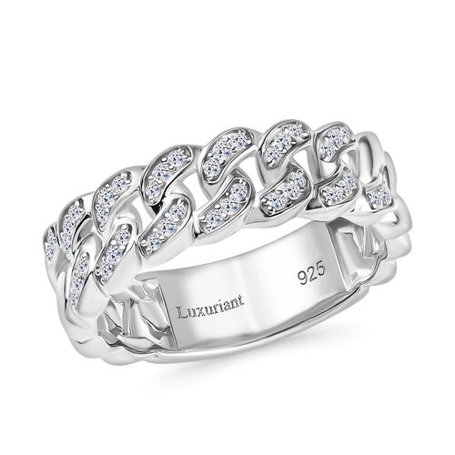 Lab Grown Diamant SI Ring 925 Silber rhodiniert (Größe 20.00) ca. 0,24 ct image number 3