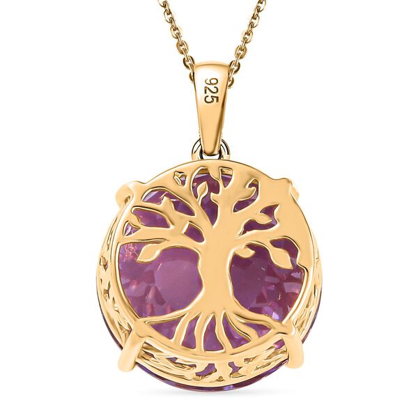 Rose De France Amethyst Anh&auml;nger mit 50cm Kette - 15,50 ct. image number 4