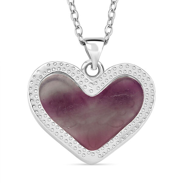 Mehrfarbiger Fluorit Schmuckset ca. 50 cm 316L Edelstahl ca. 20.00 ct image number 4