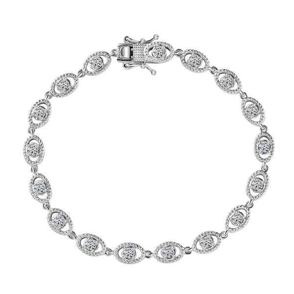 Moissanit Armband, 19cm - 3,67 ct. image number 0