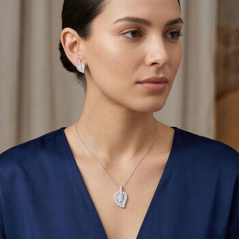 LUSTRO STELLA Zirkonia Anh&auml;nger und Ohrringe