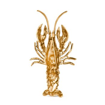 Mehrfarbige Kristall-Hummer-Brosche