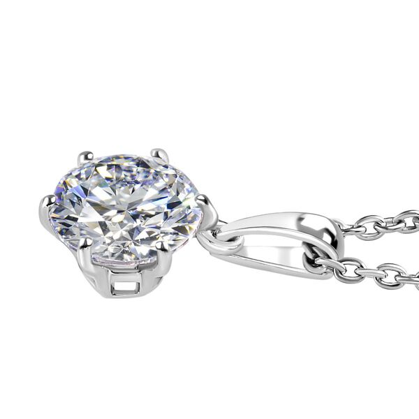 Zirkonia Anhänger mit 50cm Kette - 1,50 ct. image number 5