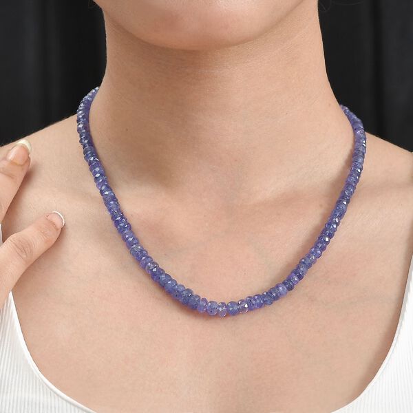 AAA Tansanit Halskette, 45cm - 134,23 ct. image number 8