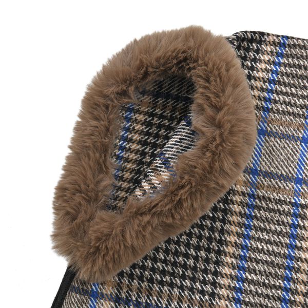 LA MAREY &ndash; Kunstfell Kimono, Braun image number 4