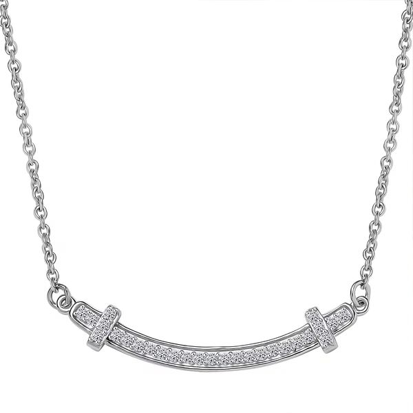 LUXURIANT DIAMOND - Lab Grown Diamant SI Halskette ca. 45 cm 925 Silber rhodiniert ca. 0.33 ct