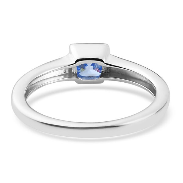 LUSTRO STELLA - feinster, Arktis-blauer Zirkonia Solit&auml;r-Ring, 925 Silber image number 6