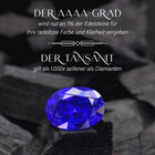 RHAPSODY Tansanit und Diamant Halo-Ring in Platin image number 3